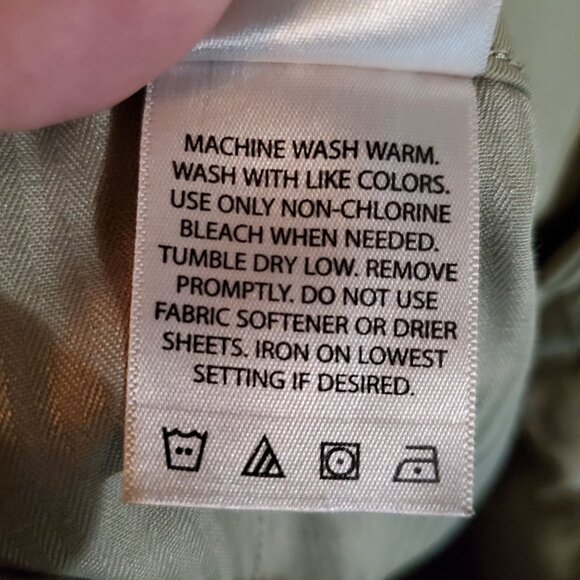 Haggar Pants Mens 34x30 Tan H26 Stretch Lightweight Flat Front Chino - Picture 4 of 12